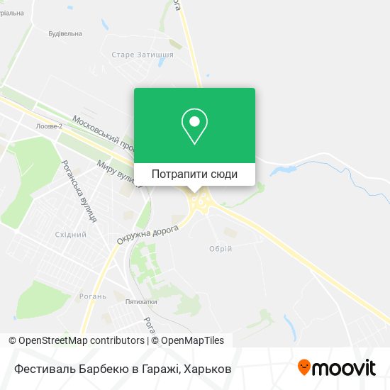 Карта Фестиваль Барбекю в Гаражі