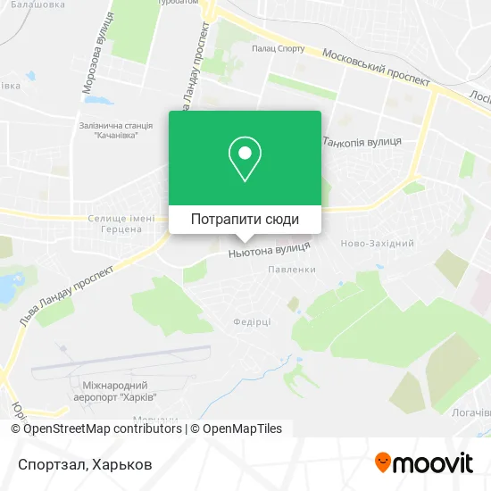 Карта Спортзал