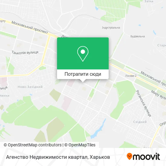 Карта Агенство Недвижимости квартал