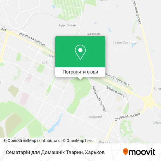 Карта Сематарій для Домашніх Тварин