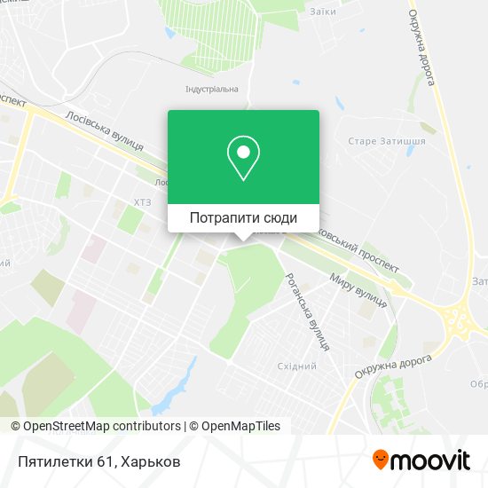 Карта Пятилетки 61
