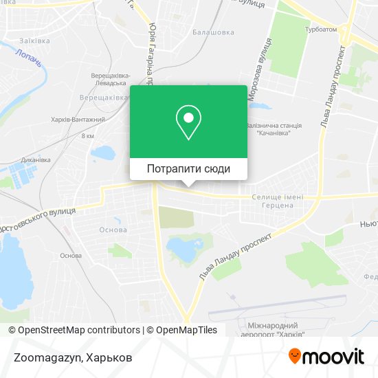 Карта Zoomagazyn