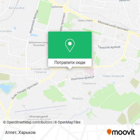 Карта Атлет