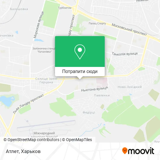 Карта Атлет