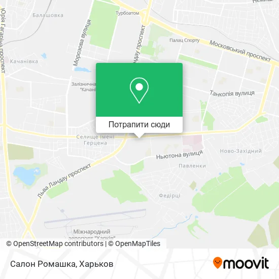 Карта Салон Ромашка