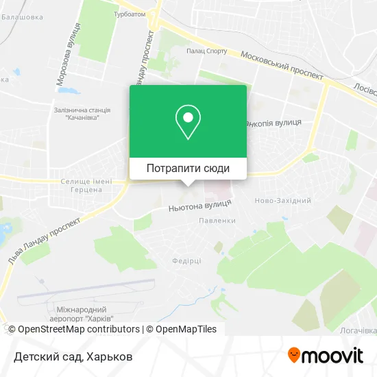 Карта Детский сад