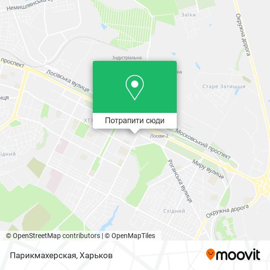 Карта Парикмахерская