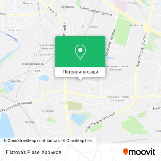 Карта Filatova's Plase