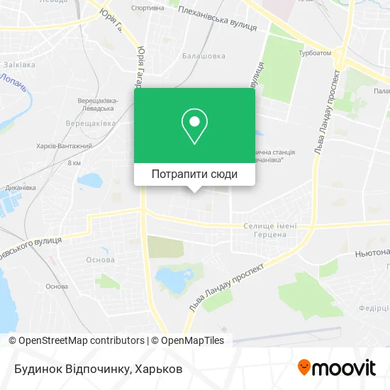 Карта Будинок Відпочинку