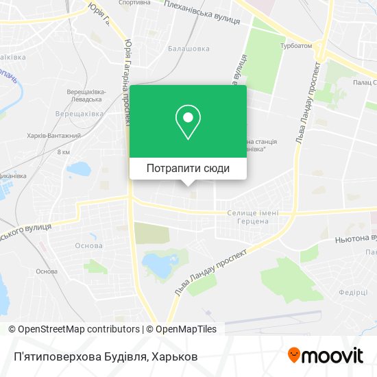 Карта П'ятиповерхова Будівля