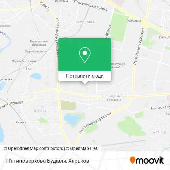 Карта П'ятиповерхова Будівля