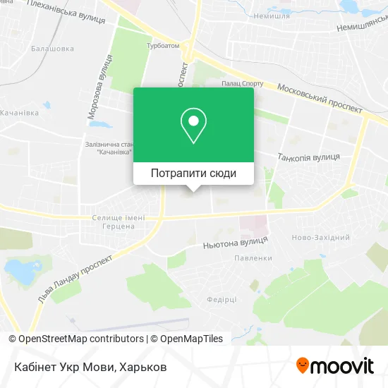 Карта Кабінет Укр Мови