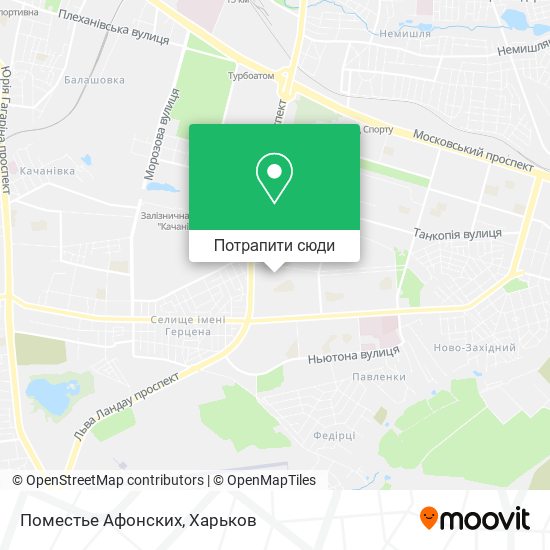 Карта Поместье Афонских