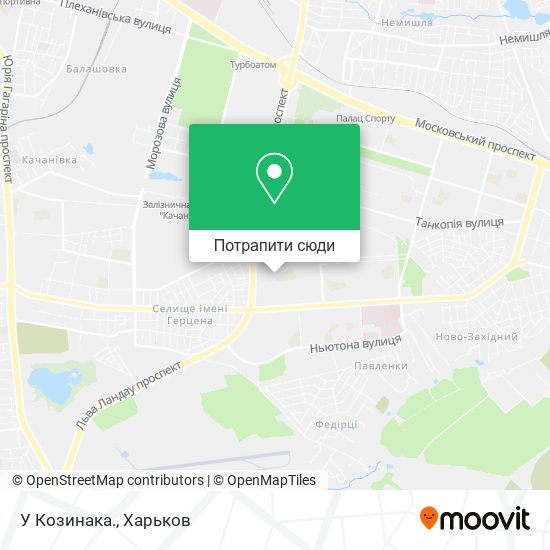 Карта У Козинака.