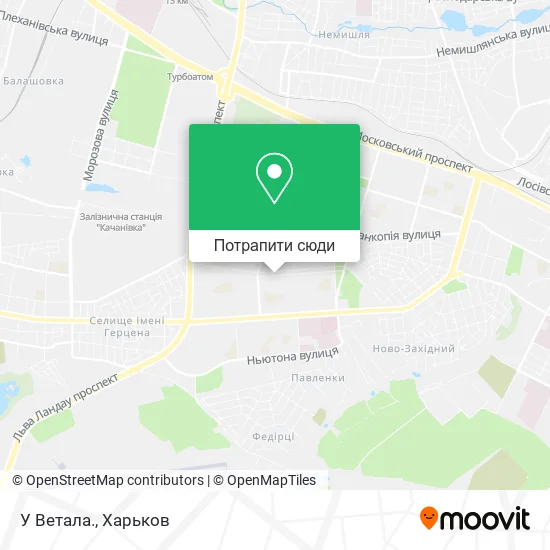 Карта У Ветала.
