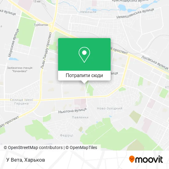 Карта У Вета