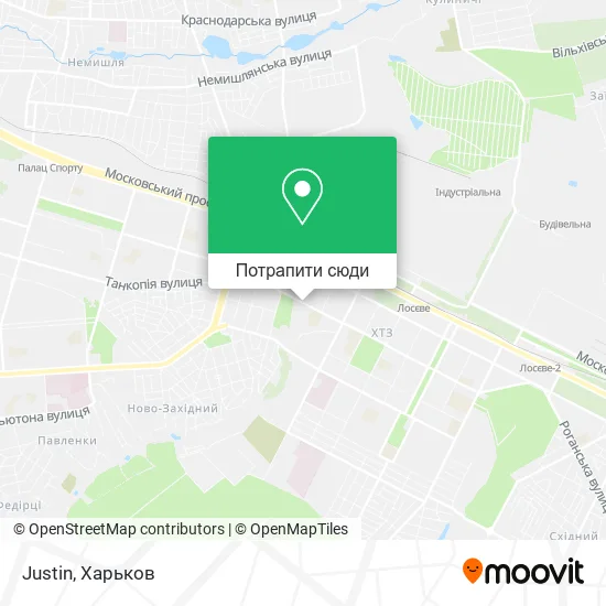 Карта Justin