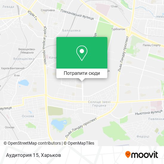 Карта Аудитория 15