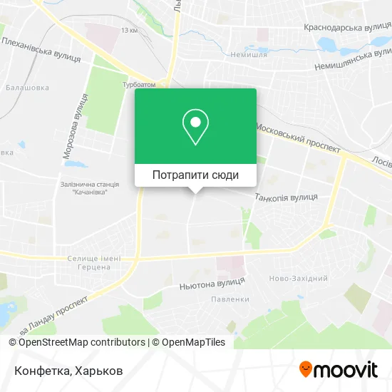 Карта Конфетка