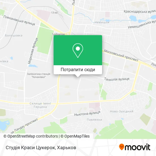 Карта Студія Краси Цукерок