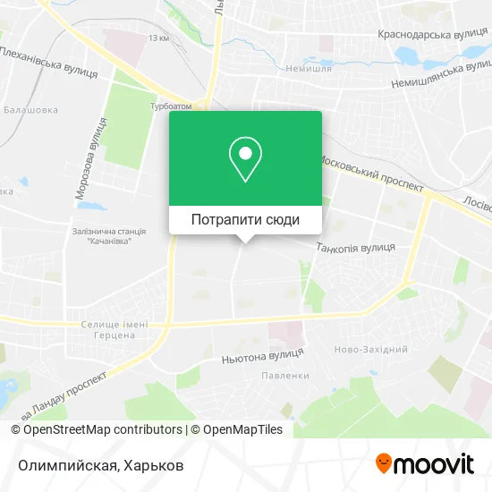 Карта Олимпийская