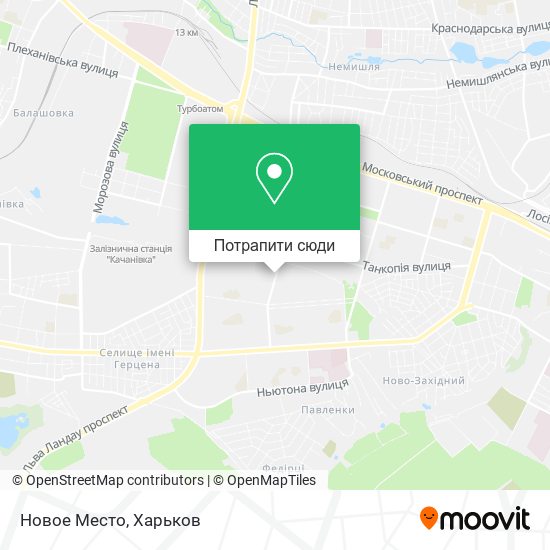 Карта Новое Место