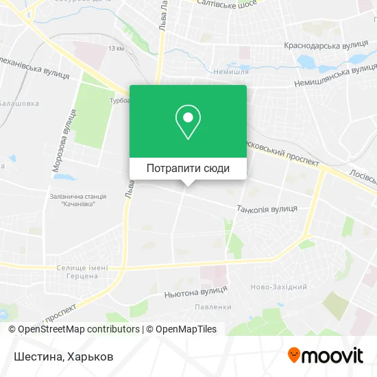 Карта Шестина
