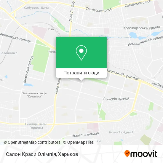 Карта Салон Краси Олімпія