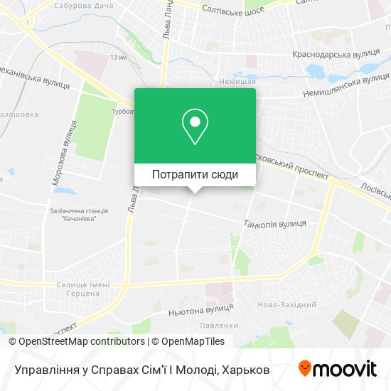 Карта Управління у Справах Сім'ї І Молоді