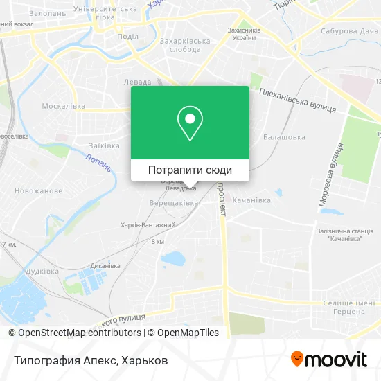 Карта Типография Апекс
