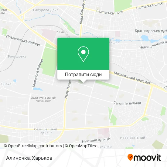 Карта Алиночка