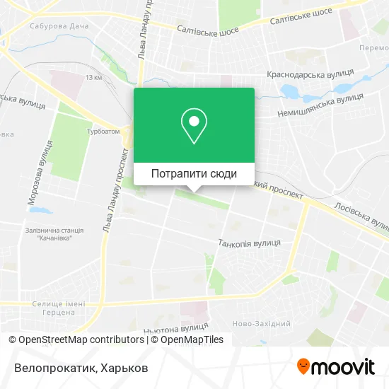 Карта Велопрокатик