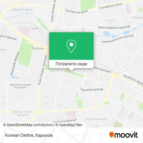 Карта Korean Centre