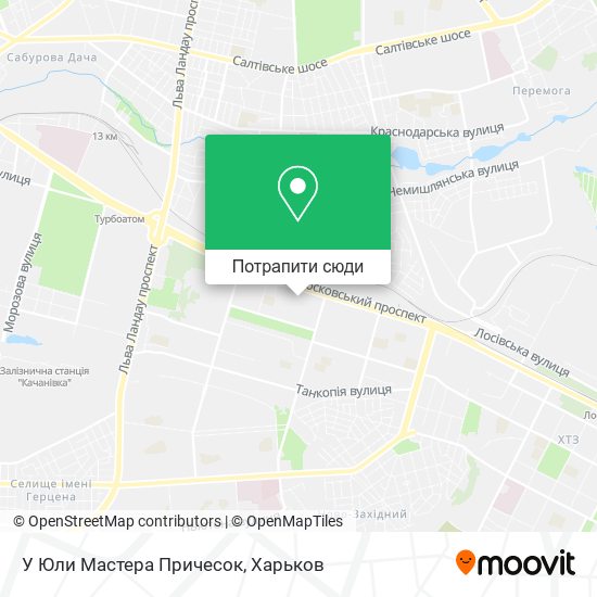 Карта У Юли Мастера Причесок