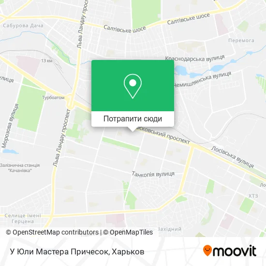 Карта У Юли Мастера Причесок