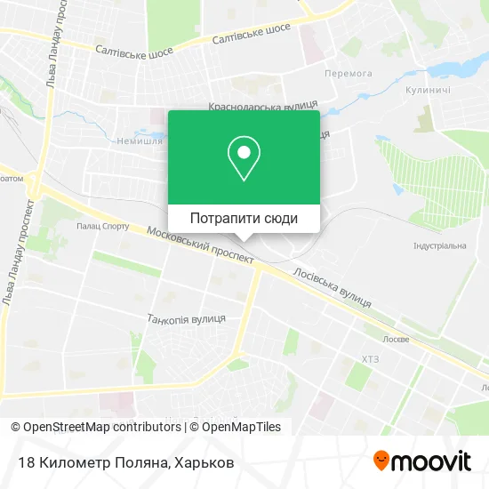 Карта 18 Километр Поляна