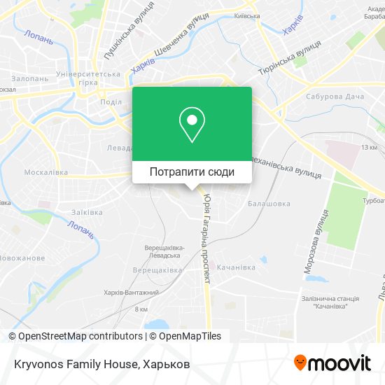 Карта Kryvonos Family House