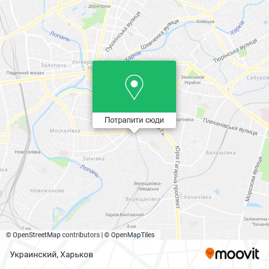 Карта Украинский