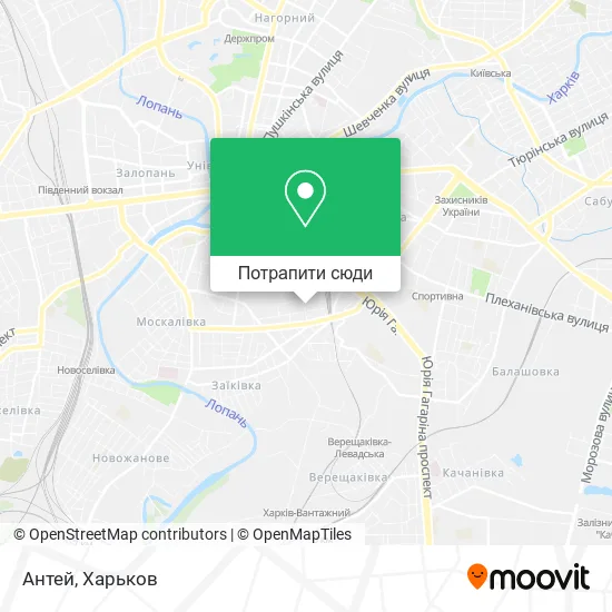 Карта Антей