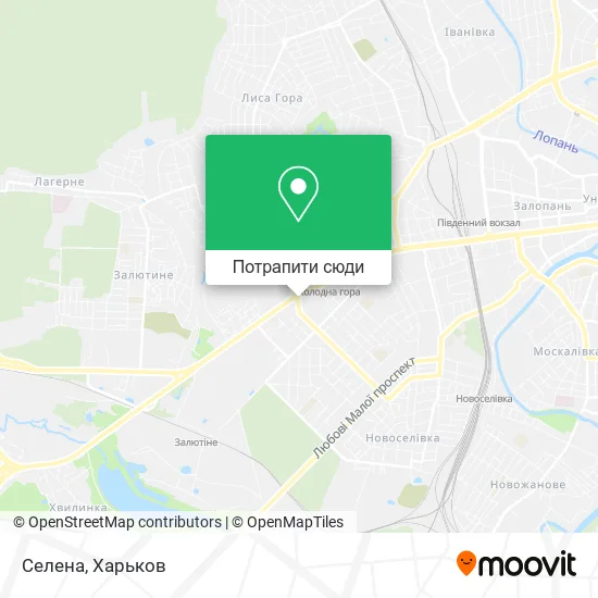 Карта Селена
