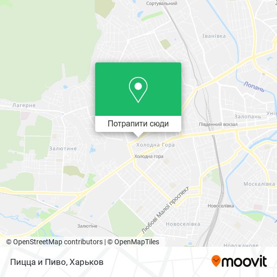 Карта Пицца и Пиво
