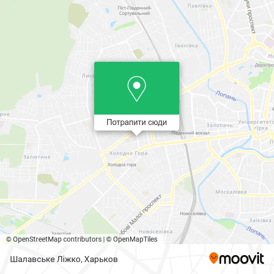 Карта Шалавське Ліжко