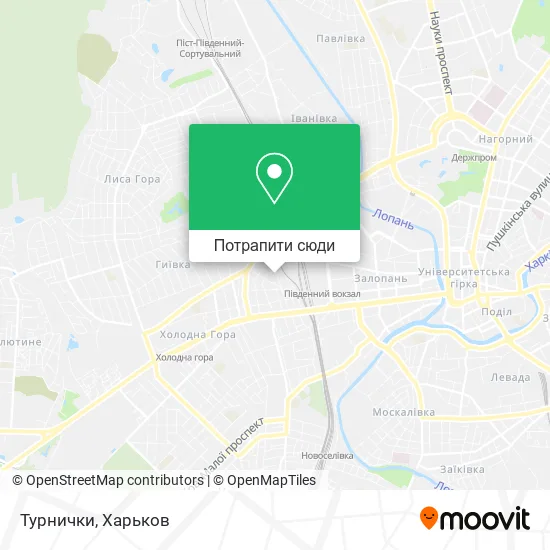 Карта Турнички