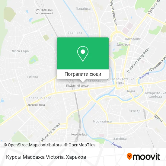 Карта Курсы Массажа Victoria
