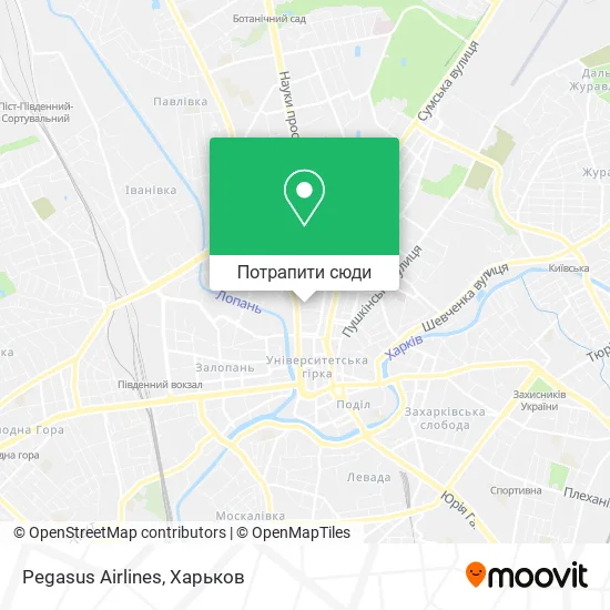Карта Pegasus Airlines