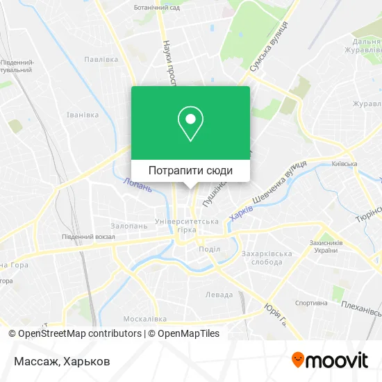 Карта Массаж