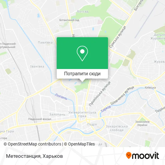 Карта Метеостанция