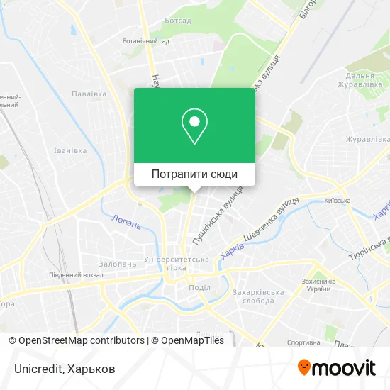 Карта Unicredit