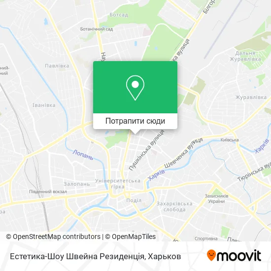 Карта Естетика-Шоу Швейна Резиденція