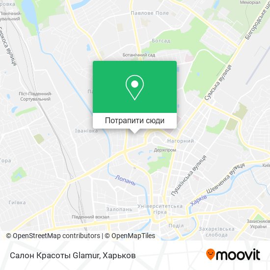 Карта Салон Красоты Glamur